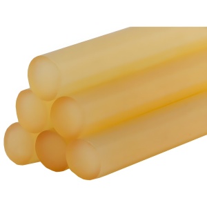 Стержни клеевые 11 х 100 мм (6 шт., желтый прозрачный) ПРАКТИКА 641-633
