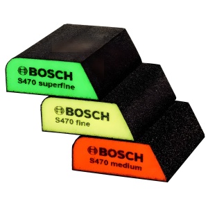 Набор губок 69 х 97 х 26 мм (Medium, Fine, Superfine) BOSCH 2608621252