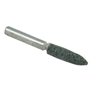 Шарошка абразивная 6 х 27 мм (цилиндр. заостренная, карбид кремния) ПРАКТИКА 641-329
